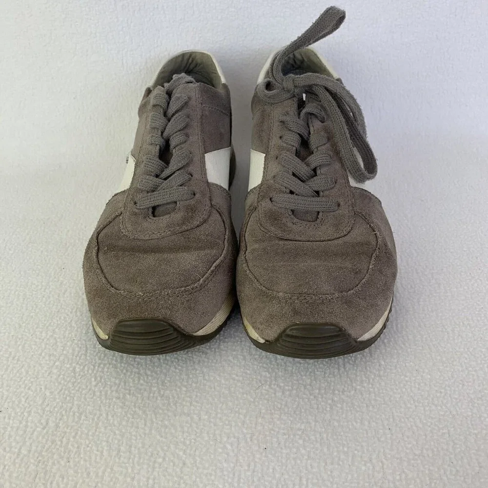 Michael Kors Women's Size 8M Gray Suede Trainer Fashion Sneakers Read